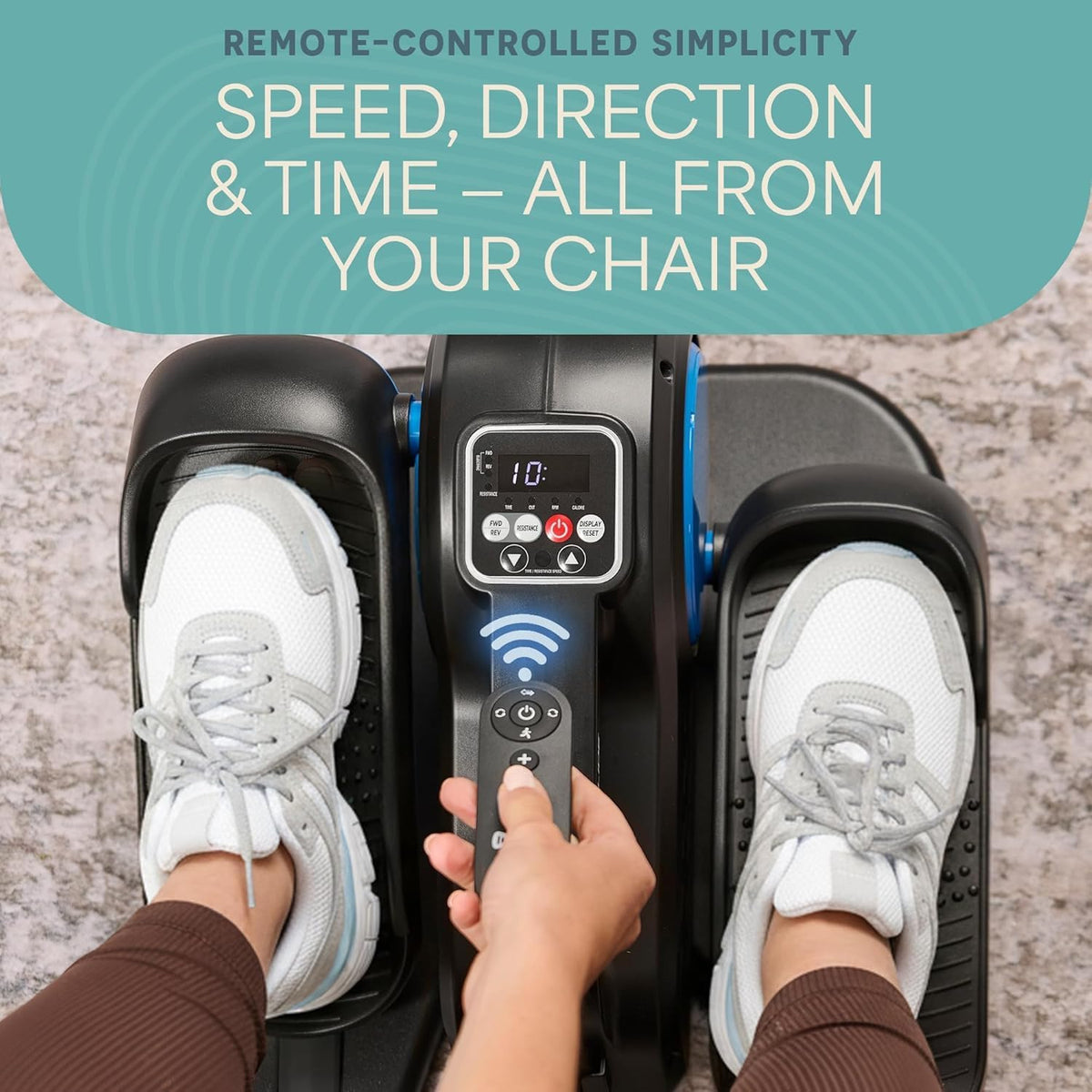 Portable Quiet Under Desk Seated Elliptical