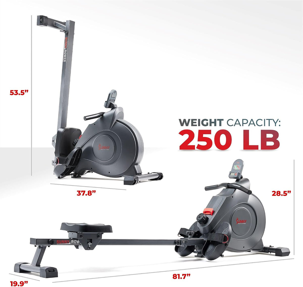 Flip Foldable SunnyFit Rower