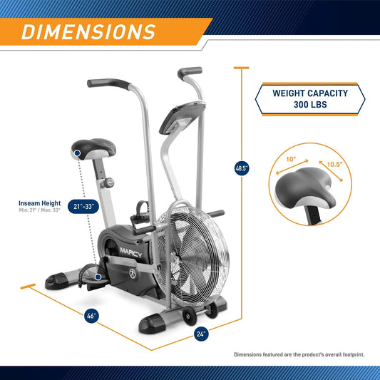 Dual Action Air Resistance Fan Bike