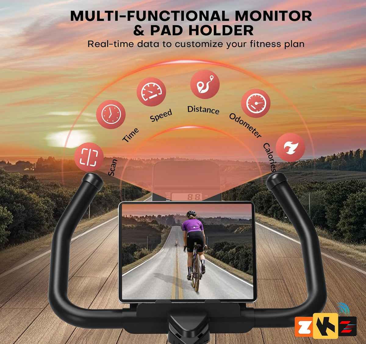 App Compatible Magnetic Stationary Exercise Bike