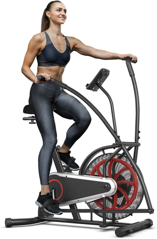 Goplus Air Bike with LCD & Tablet Holder