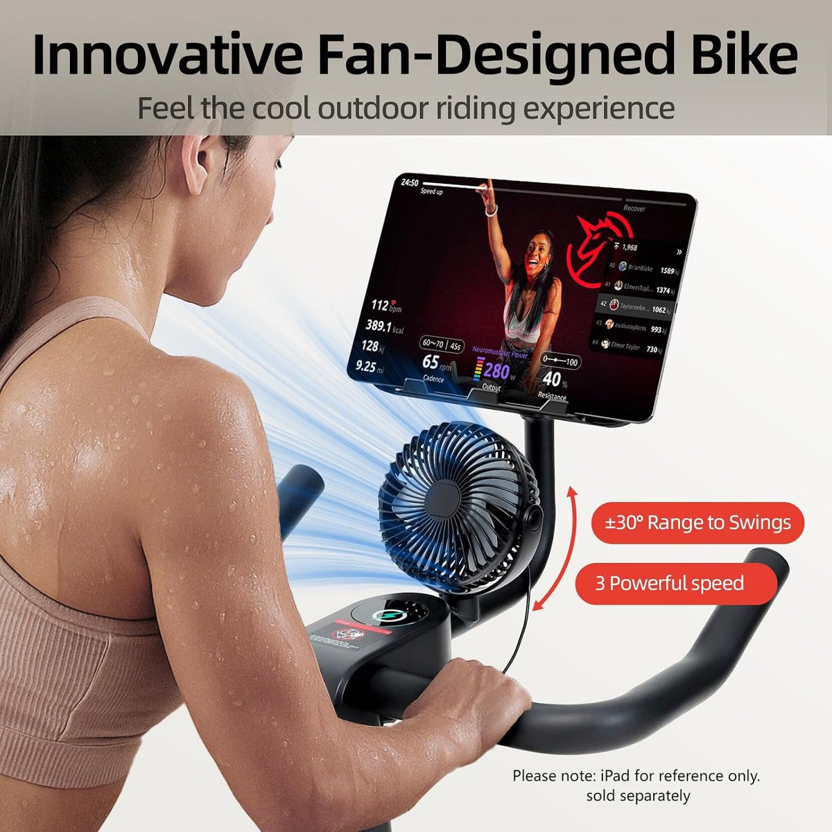 Magnetic Resistance Stationary Exercise Bike with Smart APP