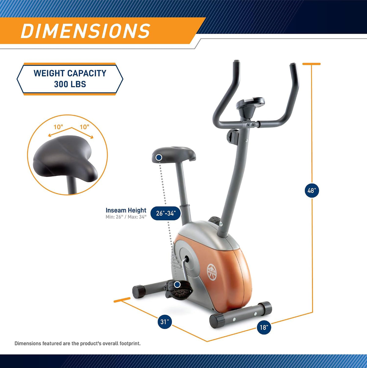 Adjustable Magnetic Resistance Exercise Bike