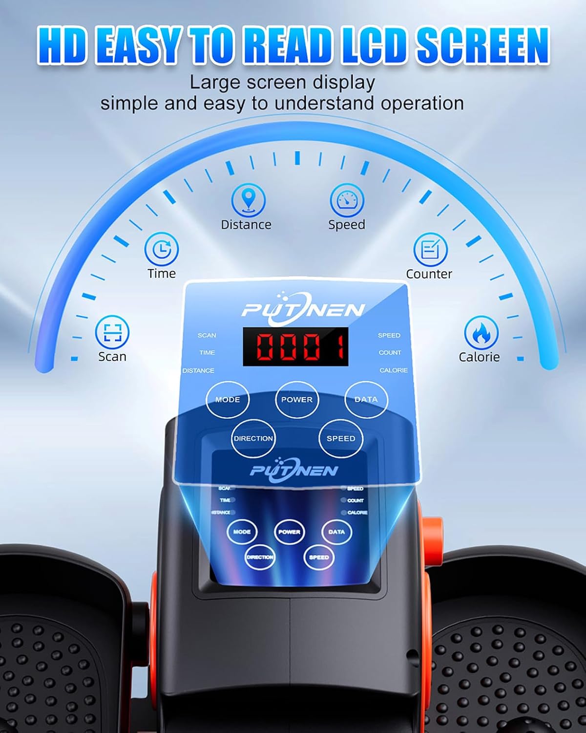 12 Speed Remote Electric Under Desk Elliptical