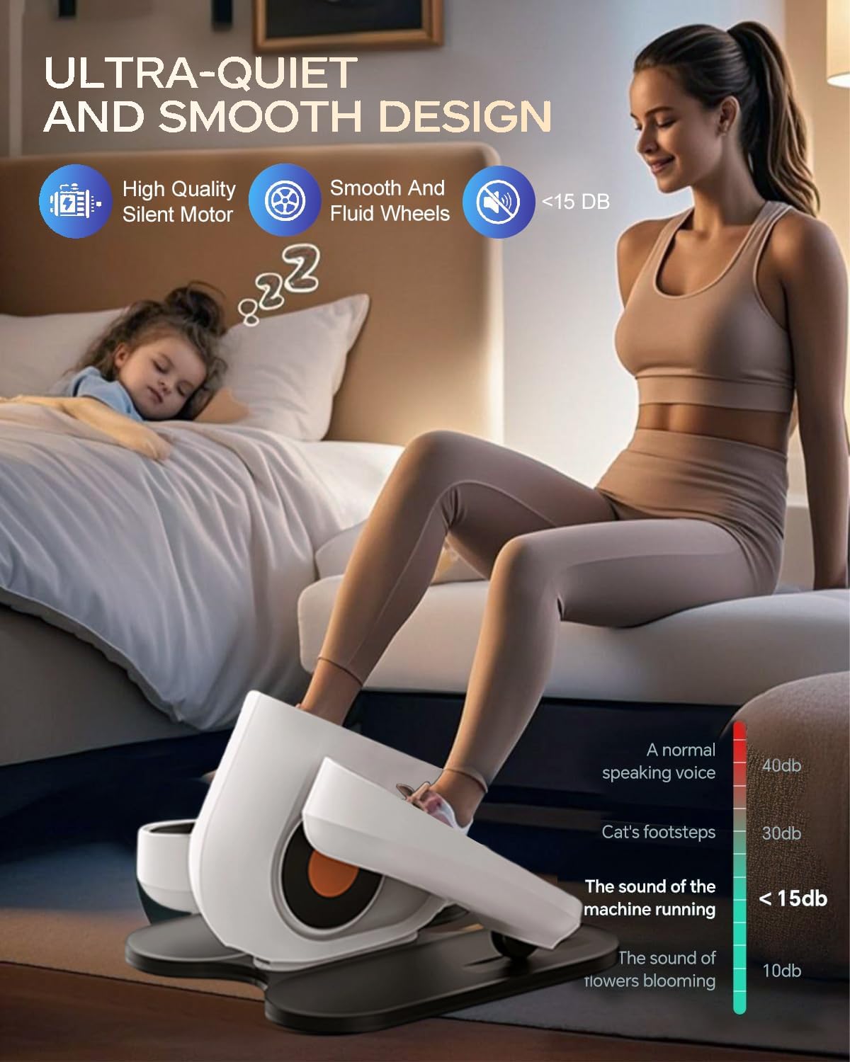 Electric Under Desk Seated Elliptical Trainer