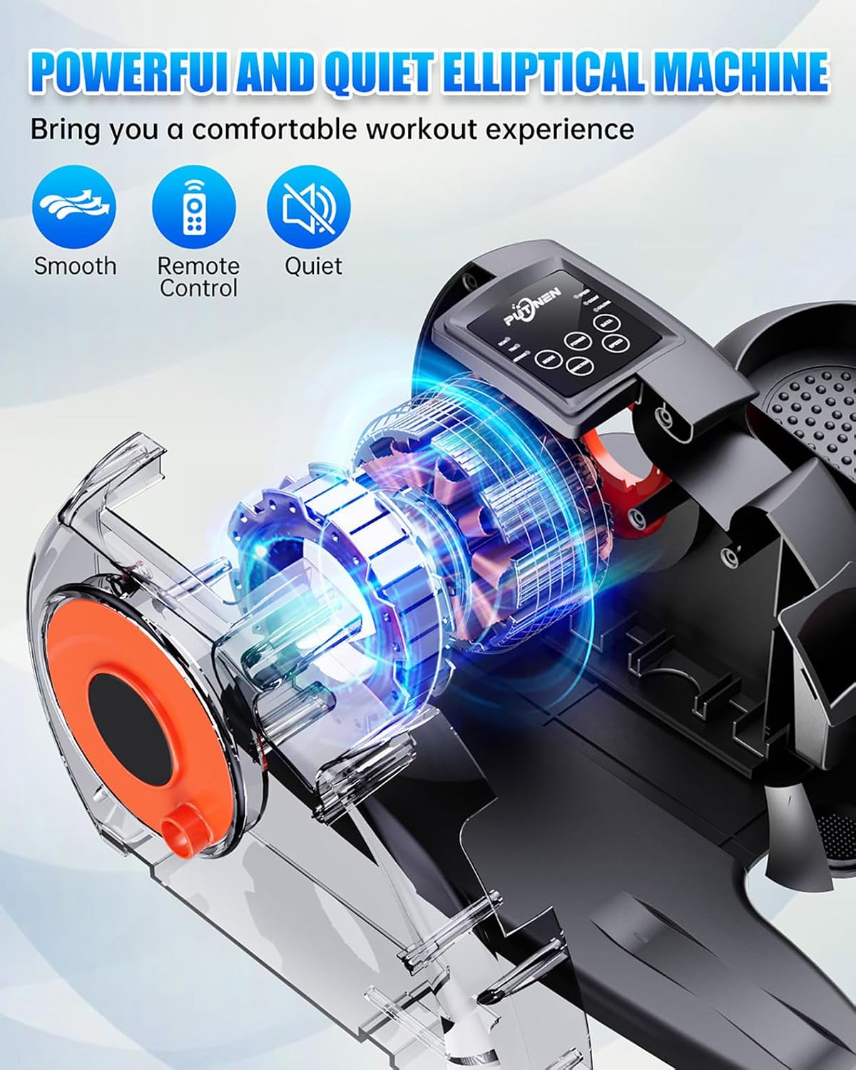 12 Speed Remote Electric Under Desk Elliptical