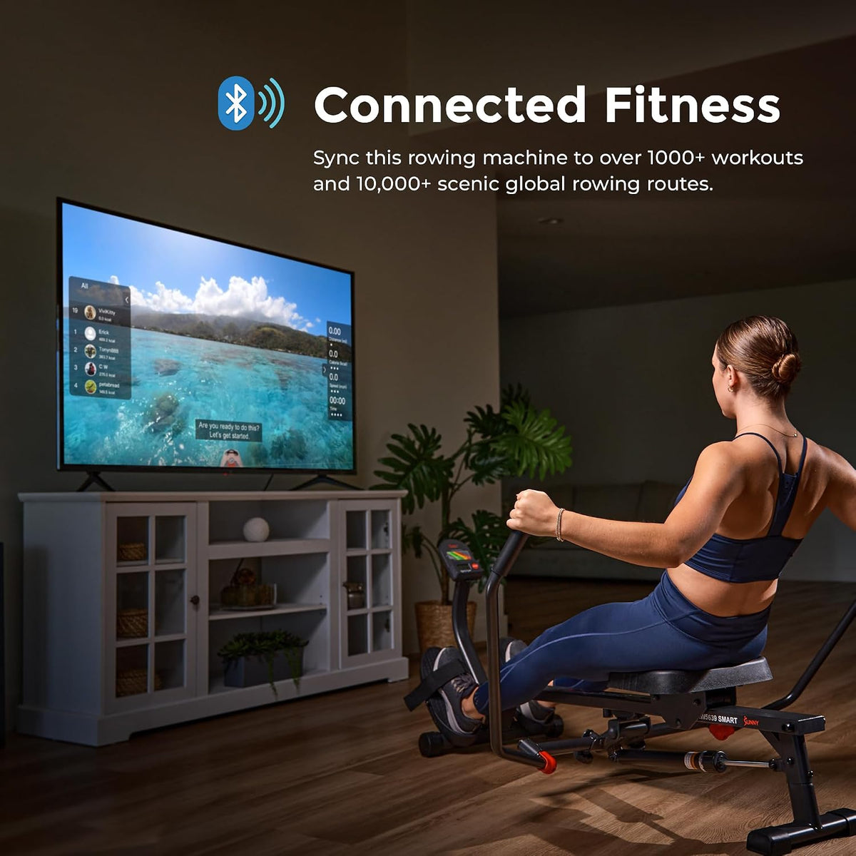 Sunny Smart Compact Motion Rower