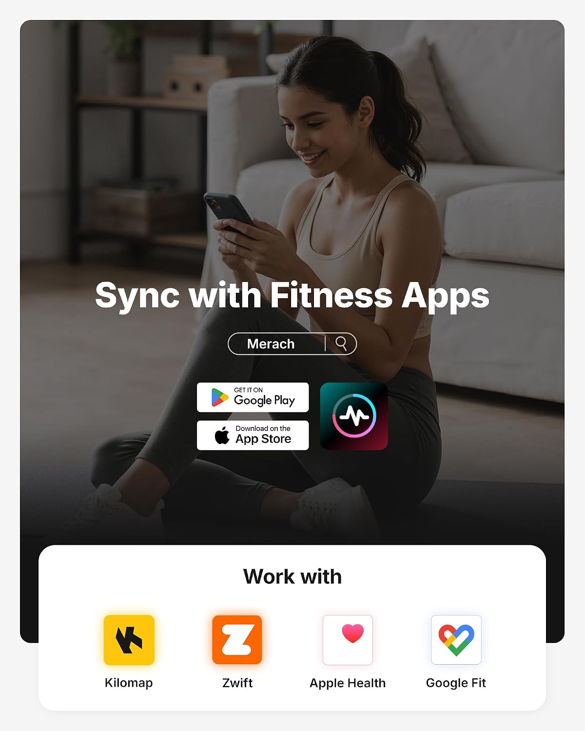 Merach Magnetic Stationary Bike with Exclusive App