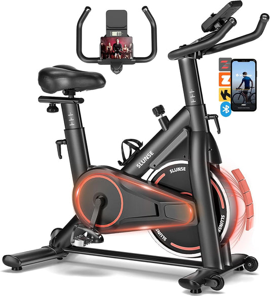 App Compatible Magnetic Stationary Exercise Bike