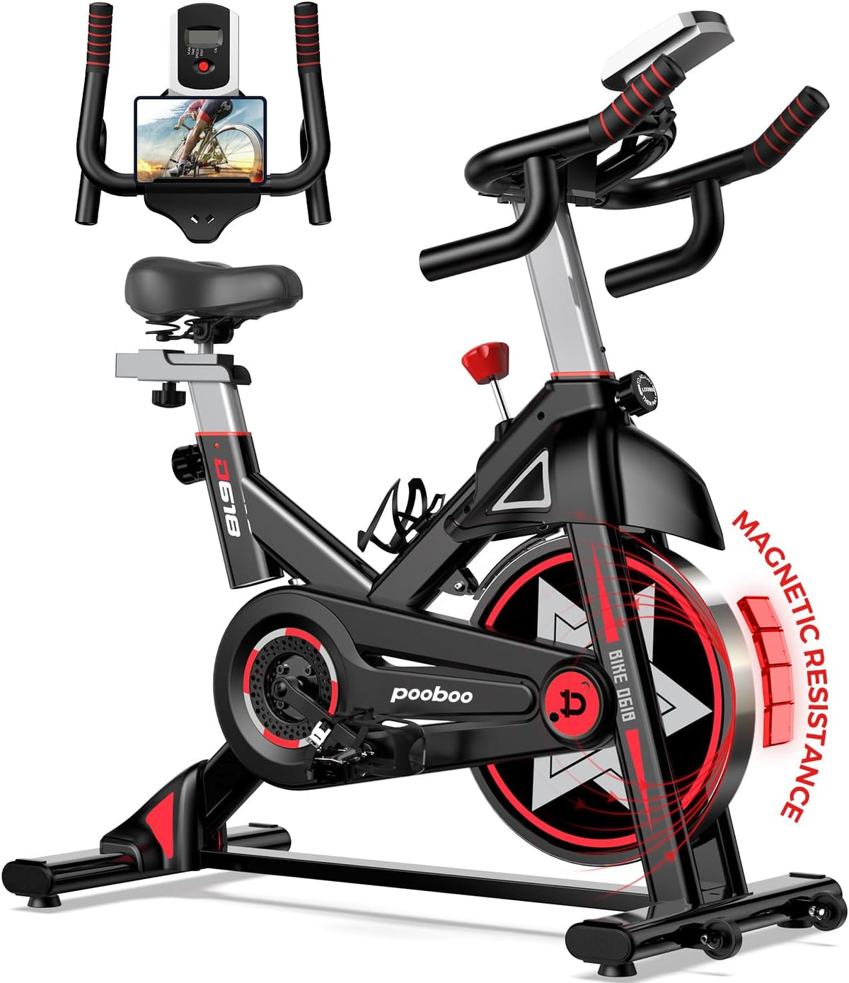 Silent Belt Drive Stationary Exercise Bike