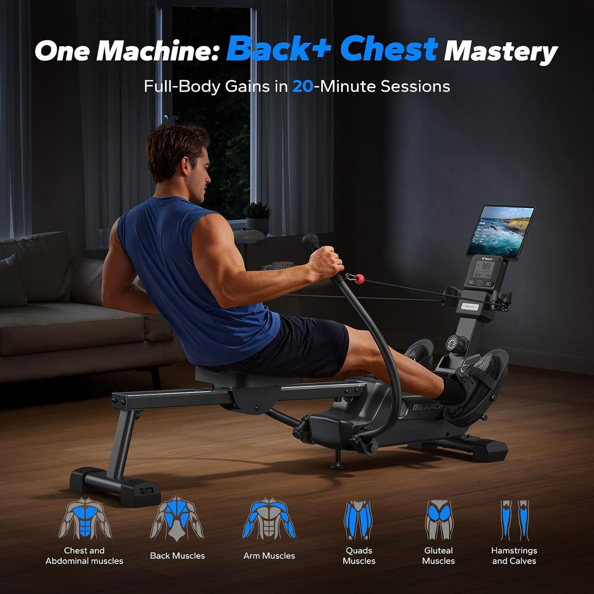 Magnetic Smart Rowing Machine