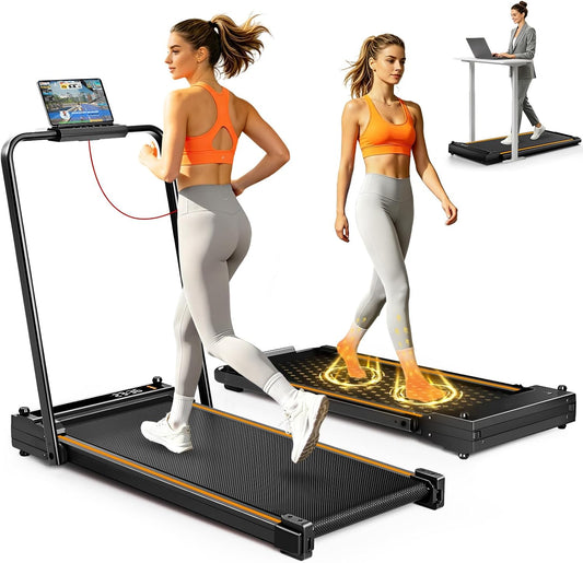Dual Surface Massage Under Desk Walking Pad Treadmill