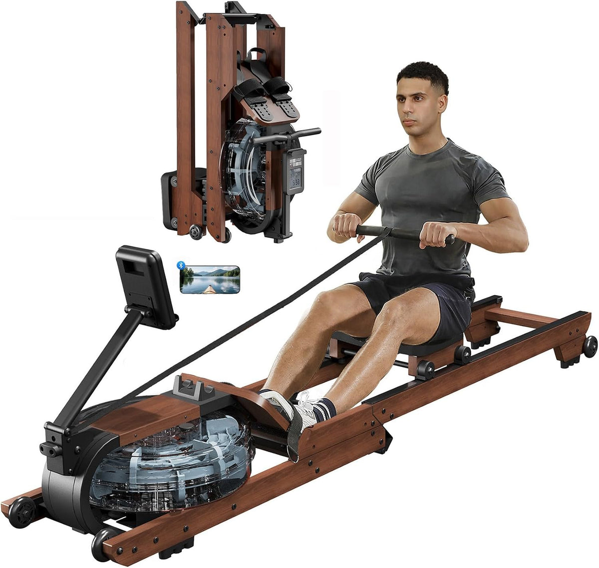 Wooden Water Foldable Rowing Machine
