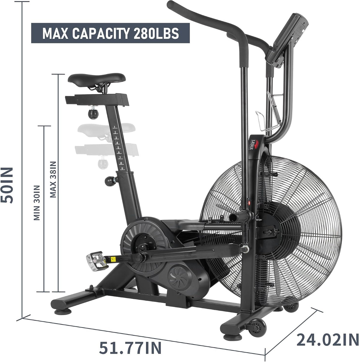 Unlimited Air Resistance Fan Exercise Bike