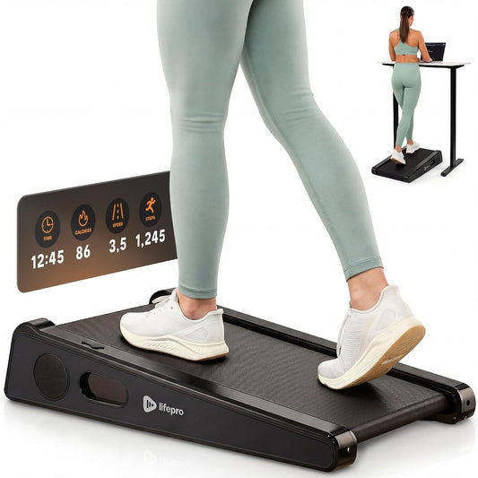Incline Under Desk Compact Walking Pad Treadmill
