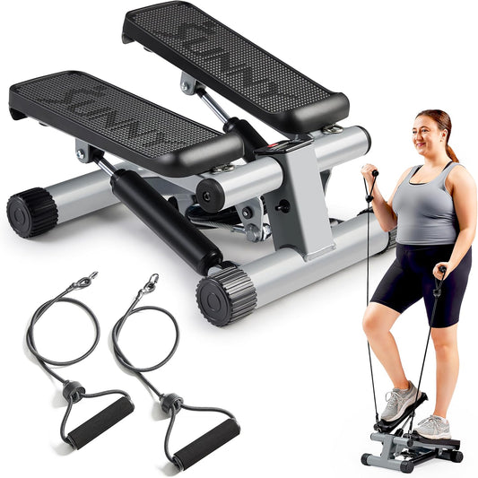 Smart Mini Stepper with Resistance Bands