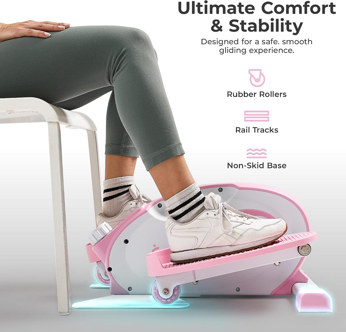 Adjustable Under Desk Seated Elliptical Trainer