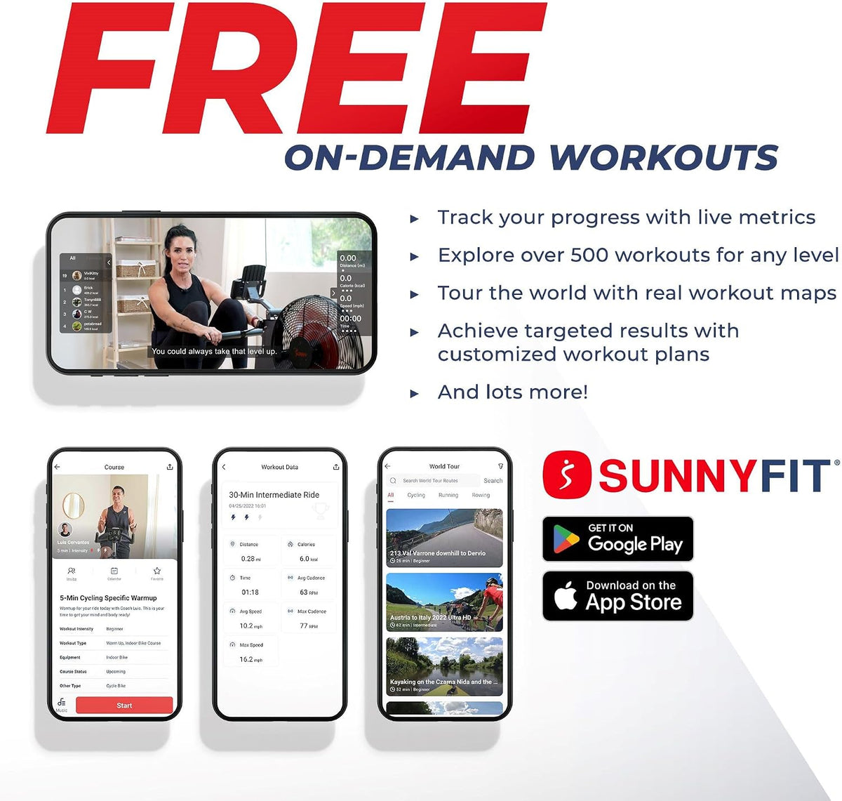 Flip Foldable SunnyFit Rower
