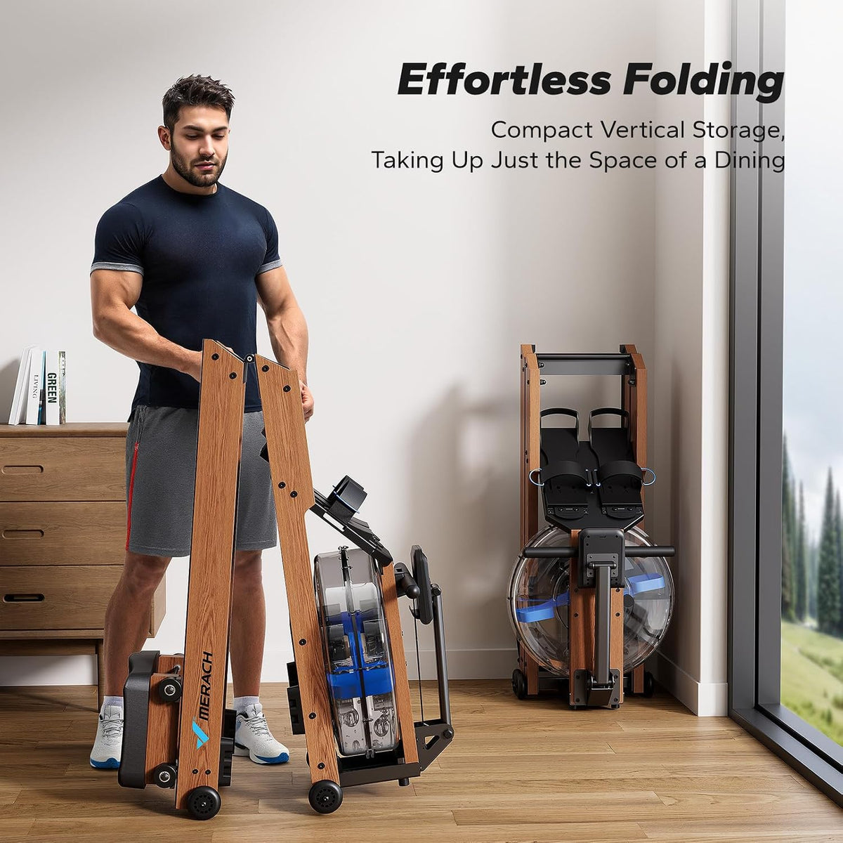 Foldable Water Home Rowing Machine