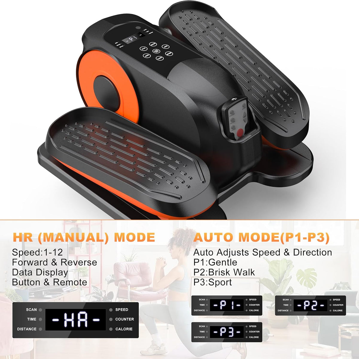 Mini Electric Under Desk Seated Elliptical