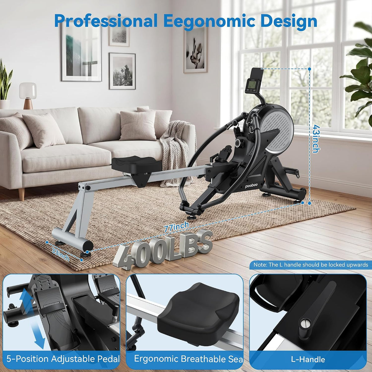 Dual Wind Magnetic Foldable Rower