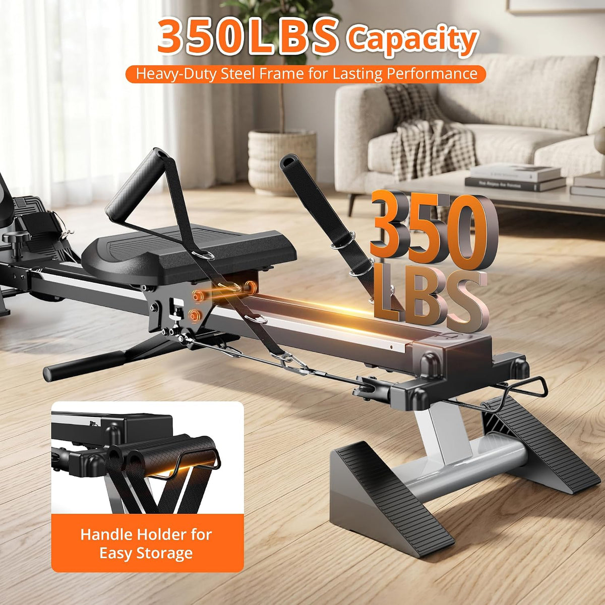 Magnetic Foldable Home Rowing Machine