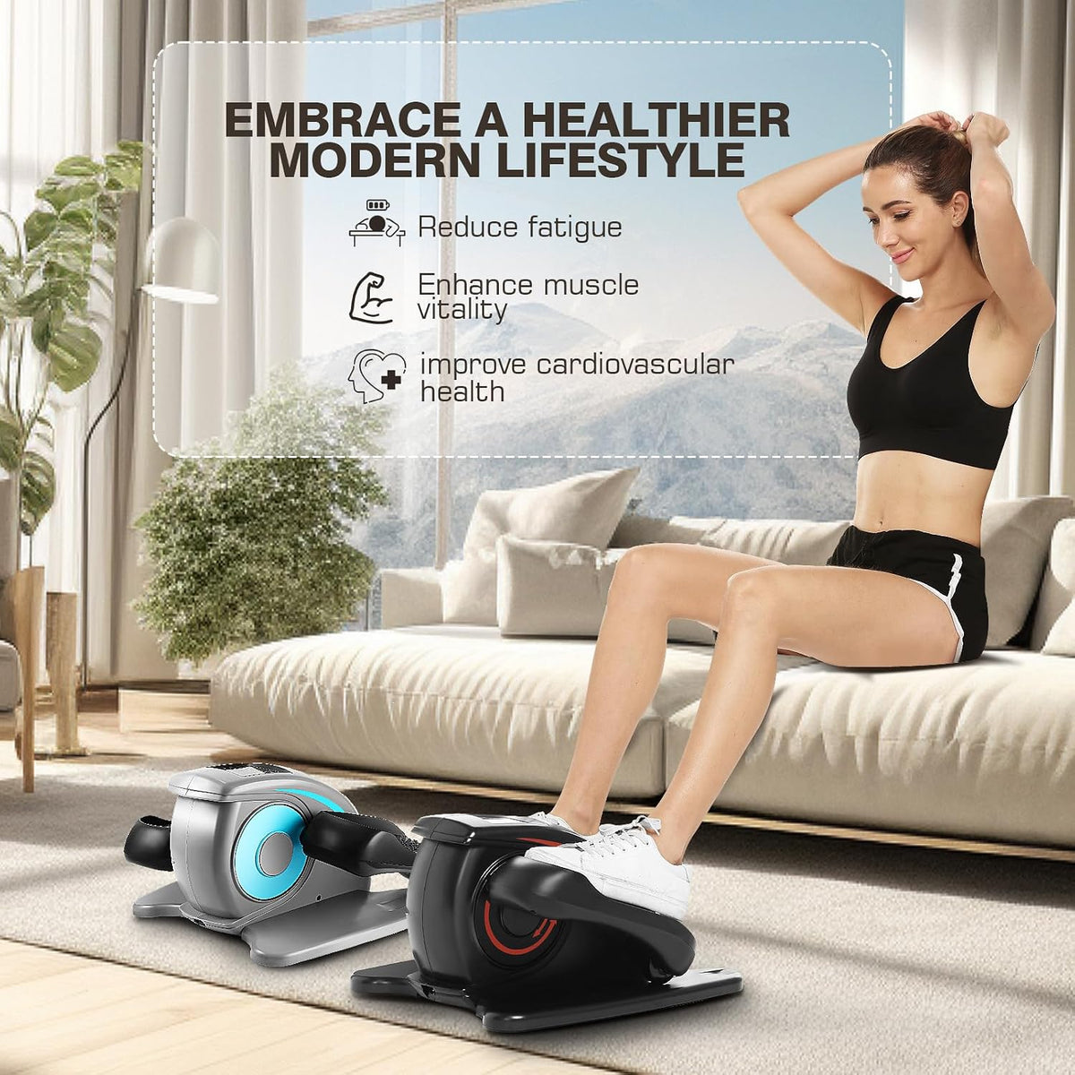 LCD Remote Under Desk Seated Elliptical
