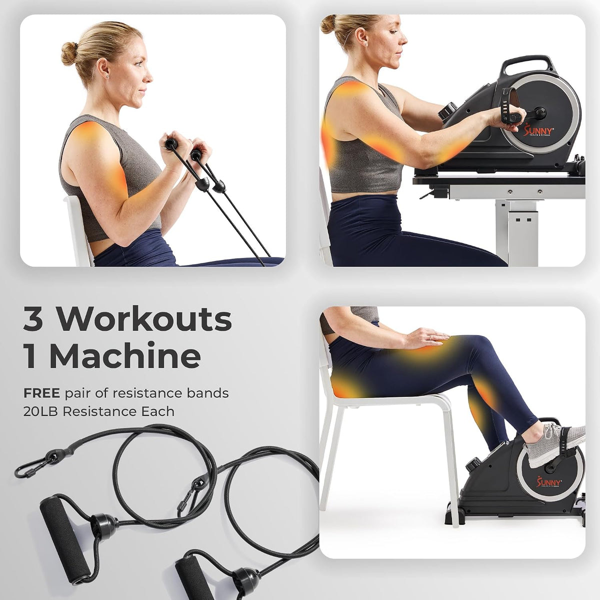 2-in-1 Smart Under Desk Pedal Exerciser