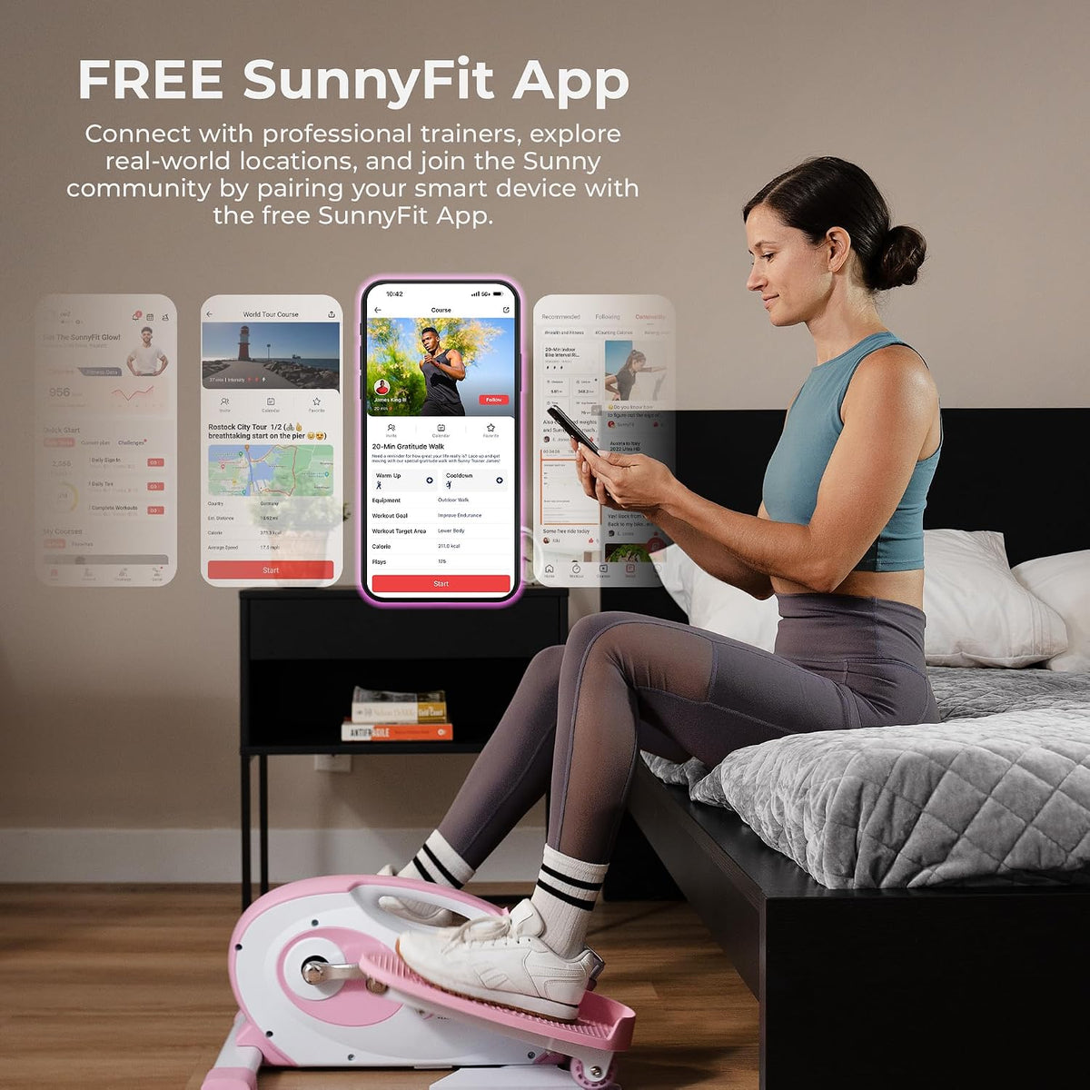 Adjustable Under Desk Seated Elliptical Trainer