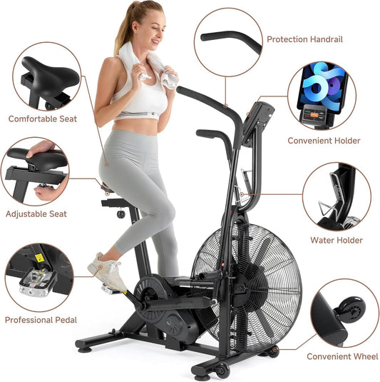 Unlimited Air Resistance Fan Exercise Bike